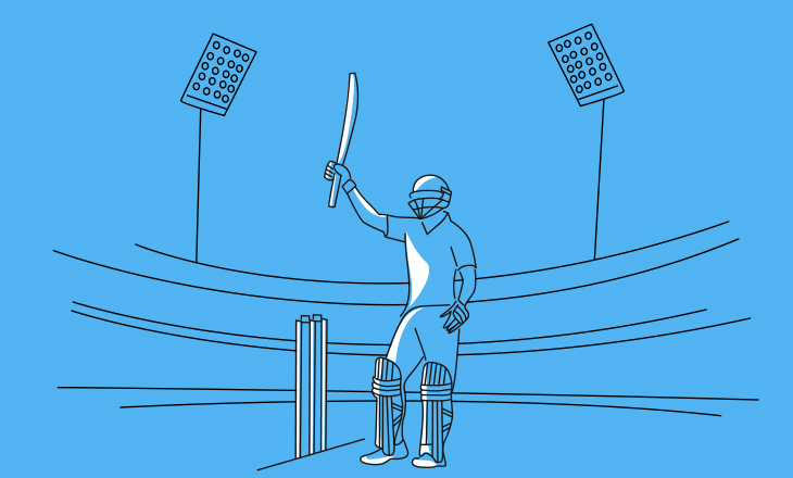 Skills from online cricket gaming app.